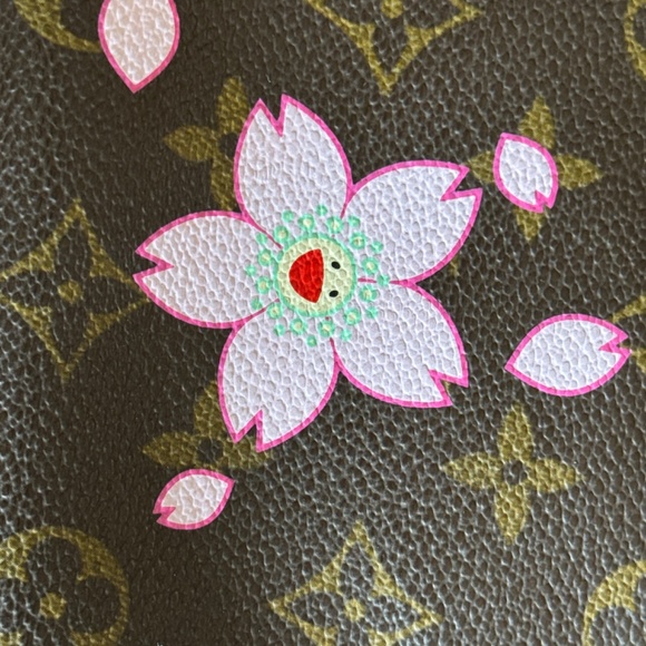 RARE* Vintage Louis Vuitton x Takashi Murakami Blossom Monogram Purse Pochette - Picture 3 of 12